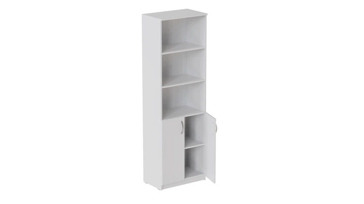 Шафа Анжело Ferrum-decor на 5 полиць з 2 дверима 1900x600x380 ДСП Білий 16 мм (ANG2028) - Фото 2 Шафа Анжело Ferrum-decor на 5 полиць з 2 дверима 1900x600x380 ДСП Білий 16 мм (ANG2028) - зображення 2