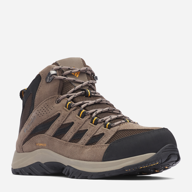 Buty trekkingowe męskie Columbia Crestwood Mid Waterproof 2100641231 42 (9US) Brązowe (195981558876) - obraz 5