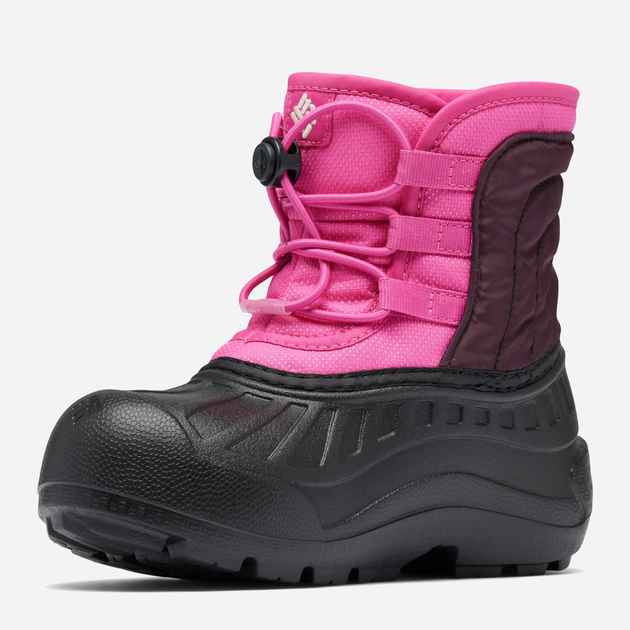 Дитячі зимові чоботи-дутики для дівчинки Columbia Youth Powderbug Snowlite Lace 2103521695 33 (2US) Рожевий/Чорний (195981560756) - зображення 4