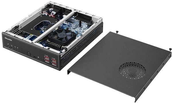 Неттоп Shuttle XPC slim Barebone DH32U5 Black - зображення 6