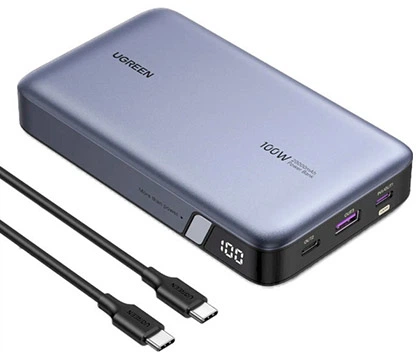 УМБ Ugreen PB720 20000mAh 100W Two-way FC Grey (6941876221868) - зображення 3