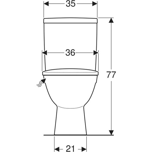 Унитаз-компакт KOLO Freja Premium L79047000 c бачком и сиденьем