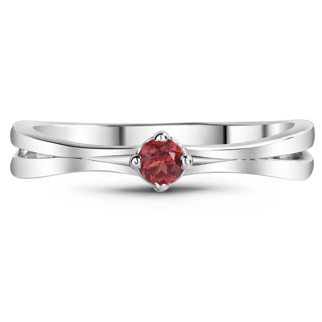 Серебряное кольцо с гранатом Нота К2092Г 15р. - изображение 2