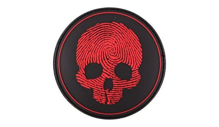 101 Inc. - 3D Патч - Fingerprint Skull - Red - 444130-7210 - изображение 1