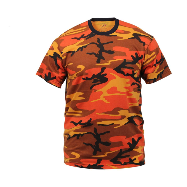 Футболка армійська тактика камуфляжна ROTHCO USA Orange Camouflage L - зображення 1