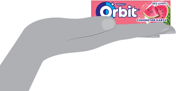 Упаковка жувальної гумки Orbit Соковитий кавун 14 г x 30 шт (4009900397605) - Фото 4 Упаковка жувальної гумки Orbit Соковитий кавун 14 г x 30 шт (4009900397605) - зображення 4