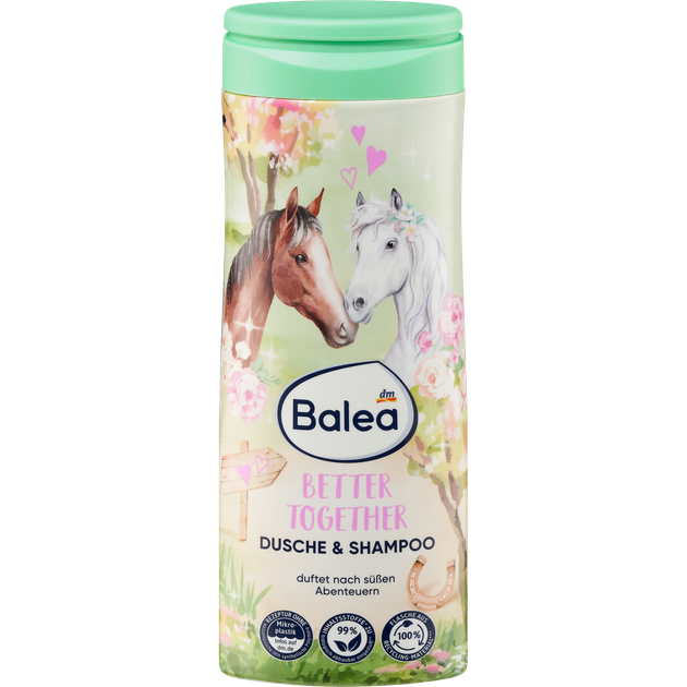 Шампунь- гель для душу для дітей Balea Better Together 300 мл 4066447428988 - Фото 1 Шампунь- гель для душу для дітей Balea Better Together 300 мл 4066447428988 - зображення 1
