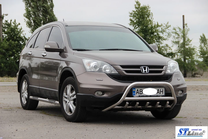 Кенгурятник захист переднього бампера на HONDA CR-V 06-10 d51х1,6мм Хонда СРВ ST1124 - зображення 5