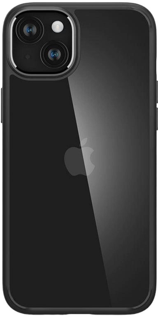 Etui Spigen Crystal Hybrid do iPhone 15 Plus Matte Black/Transparent (8809896747714) - obraz 1