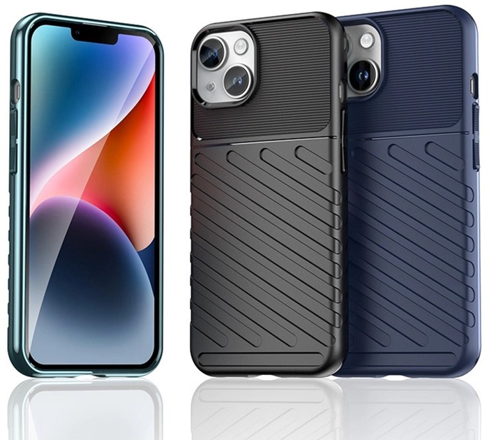 Etui plecki Hurtel Thunder Case do Apple iPhone 15 Plus Black (9145576279519) - obraz 3
