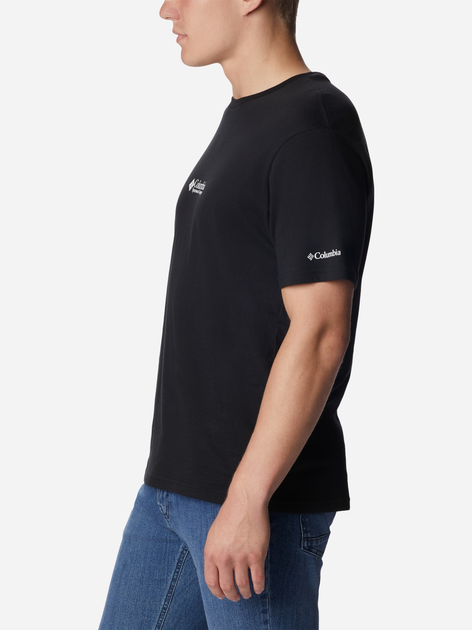Футболка бавовняна чоловіча Columbia CSC Basic Logo Short Sleeve 1680053020 M Чорна (195978113231) - зображення 3