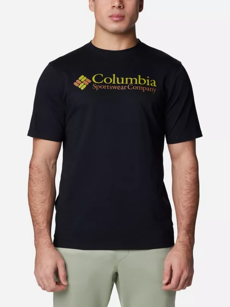 Футболка бавовняна чоловіча Columbia CSC Basic Logo Short Sleeve 1680053029 L Чорна (195981532104) - зображення 1