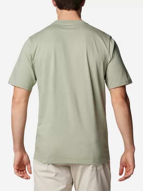 Koszulka męska bawełniana Columbia CSC Basic Logo Short Sleeve 1680053354 S Oliwkowa (195981521764) - obraz 2