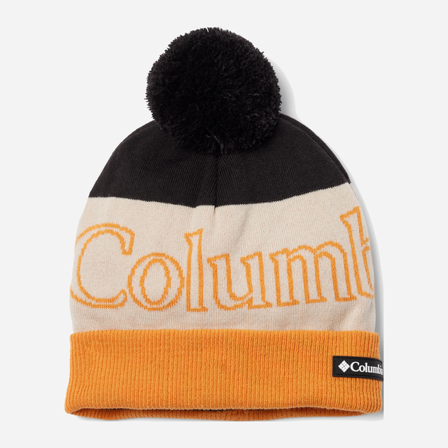 Czapka męska beanie Columbia Polar Powder II Beanie 1979861018 One Size Czarny/Pomarańczowy (195981233698) - obraz 1