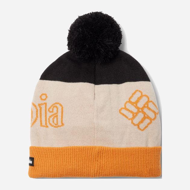 Шапка чоловіча Columbia Polar Powder II Beanie 1979861018 One Size Чорний/Оранжевий (195981233698) - зображення 2