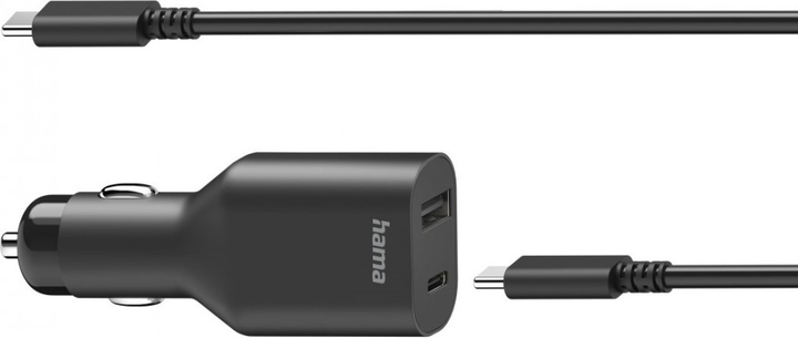 Автомобільний блок живлення Hama USB-C 15 - 20 В 70 Вт (4047443426666) - зображення 1