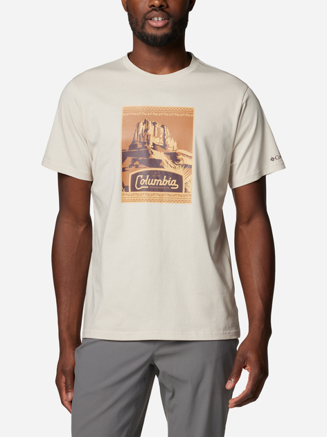 Koszulka męska bawełniana Columbia CSC Seasonal Logo Tee 1991036280 L Ciemnoszara (195981462326) - obraz 1