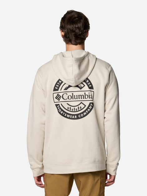 Bluza męska z kapturem Columbia Columbia Trek Graphic Hoodie 2018494280 M Mleczna (195981404777) - obraz 2