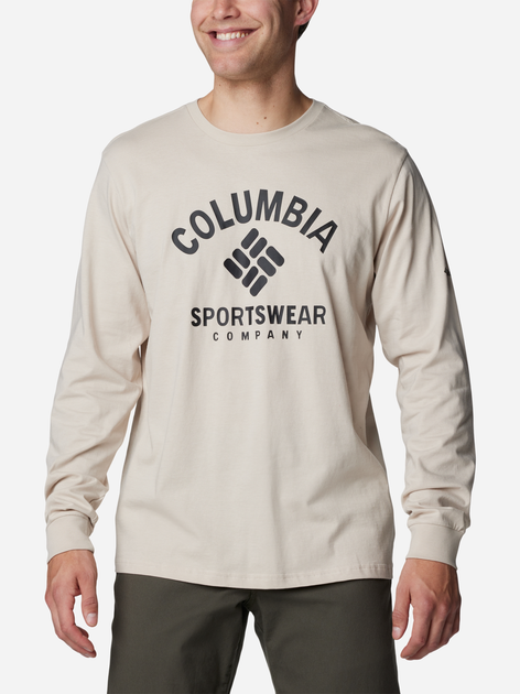 Лонгслів чоловічий Columbia Rockaway River Graphic LS Tee 2022191278 XL Бежевий (195981216516) - зображення 1