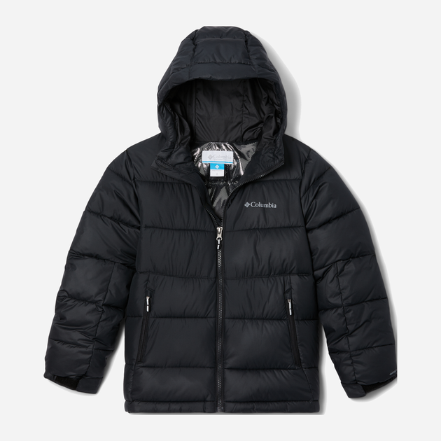 Kurtka młodzieżowa chłopięca zimowa Columbia Pike Lake II Hooded Jacket 2050351010 164-170 cm Czarna (195979308711) - obraz 1