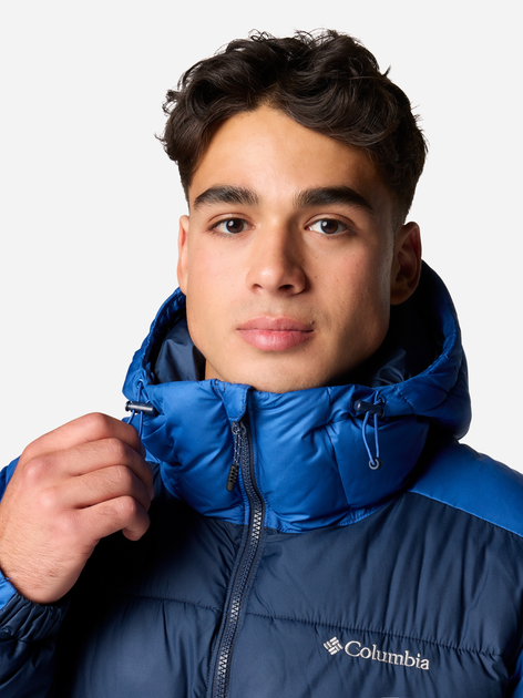 Куртка зимова коротка чоловіча Columbia Pike Lake II Hooded Jacket 2050931433 L Синя (195981097276) - зображення 6