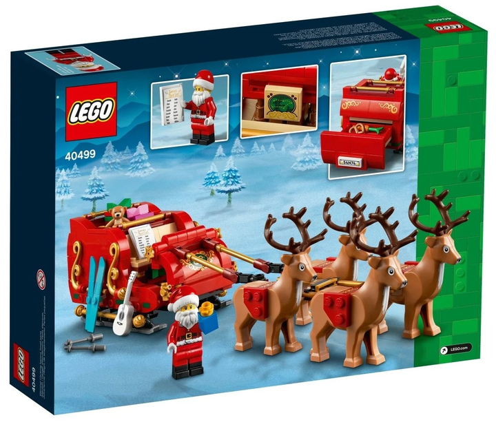 Zestaw klocków LEGO Icons Sanie Świętego Mikołaja 343 elementy (40499) - obraz 3