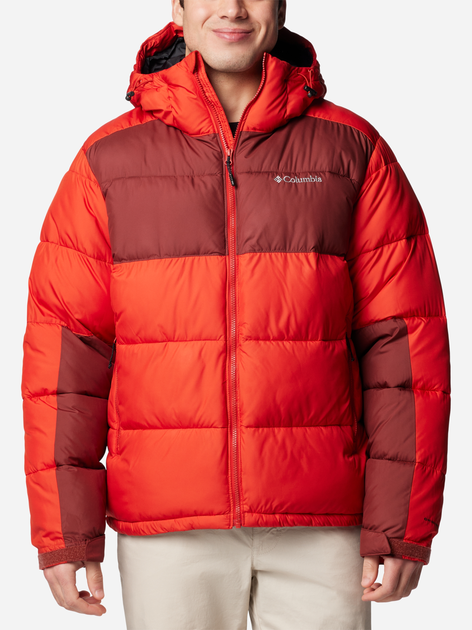 Kurtka zimowa męska sportowa Columbia Pike Lake II Hooded Jacket 2050931698 M Czerwona (195981097351) - obraz 1