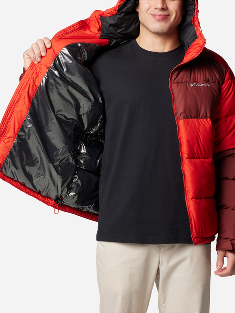 Kurtka zimowa męska sportowa Columbia Pike Lake II Hooded Jacket 2050931698 L Czerwona (195981097313) - obraz 4