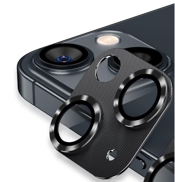 Защитное стекло DK для Apple iPhone 15 | на камеру CD Metal Armor (017836) (black) - Фото 2 Защитное стекло DK для Apple iPhone 15 | на камеру CD Metal Armor (017836) (black) - изображение 2
