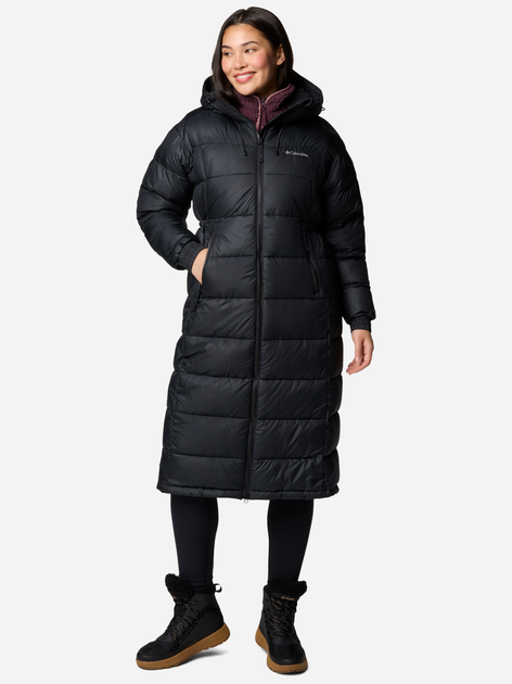 Куртка зимова довга жіноча Columbia Pike Lake Long Jacket 2051351011 M Чорна (195981656541) - зображення 1