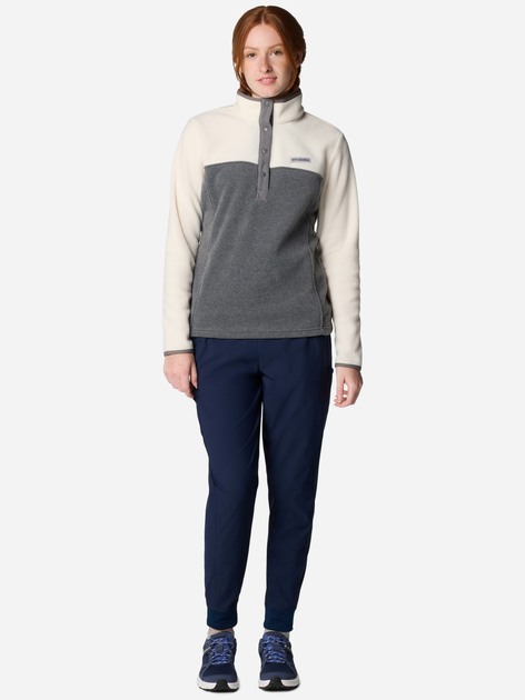Bluza damska nierozpinana streetwear Columbia Benton Springs 1/2 Snap Pull Over II 2085651023 M Szara (195981210231) - obraz 3