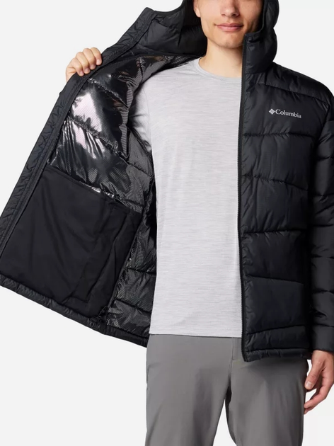 Куртка зимова коротка чоловіча Columbia Fivemile Butte II Hooded Jacket 2086912010 S Чорна (195981422740) - зображення 4