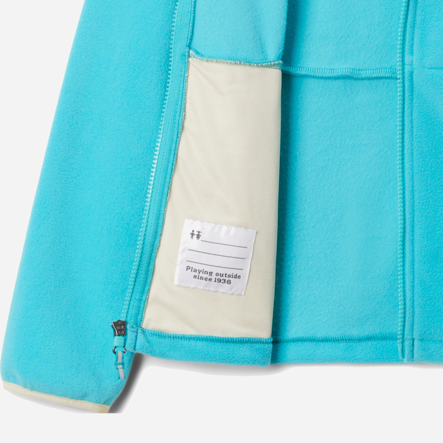 Bluza dla dziewczynki rozpinana bez kaptura Columbia Fast Trek IV Fleece Full Zip 2087792336 116-122 cm Błekitna (195981006230) - obraz 3