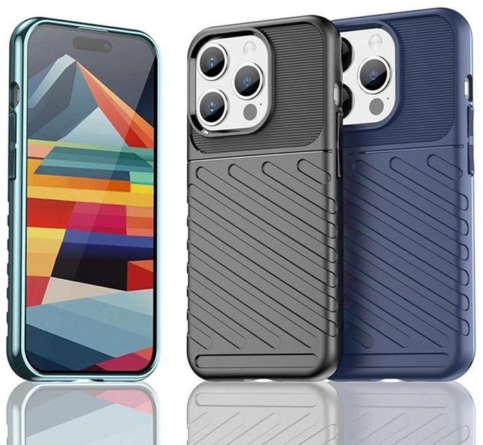 Панель Hurtel Thunder Case для Apple iPhone 15 Pro Blue (9145576279540) - зображення 3