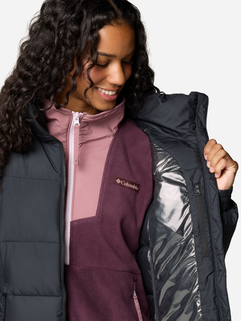 Kurtka zimowa damska sportowa Columbia Pike Lake Full Zip Jacket 2089311010 M Czarna (195981473360) - obraz 5