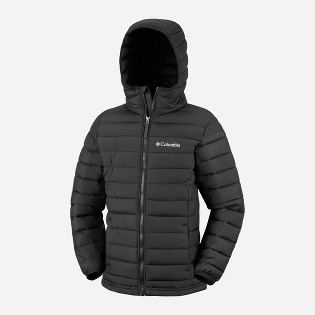 Kurtka chłopięca zimowa Columbia Powder Lite II Hooded Jacket 2090023010 104-110 cm Czarna (195981516630) - obraz 3