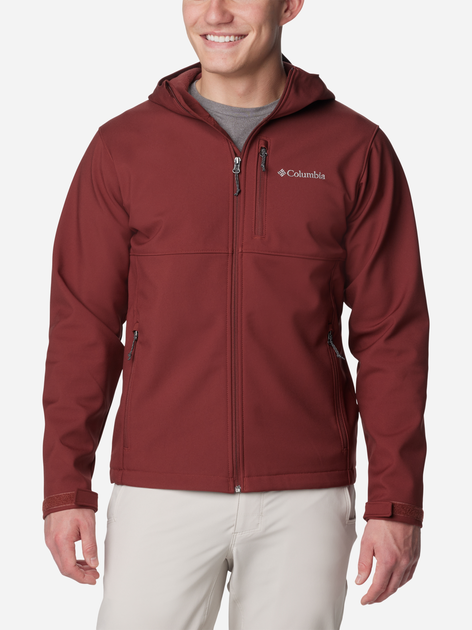 Kurtka wiatrówka męska Columbia Ascender II Hooded Softshell Jacket 2090454681 XL Bordowa (195981097146) - obraz 1