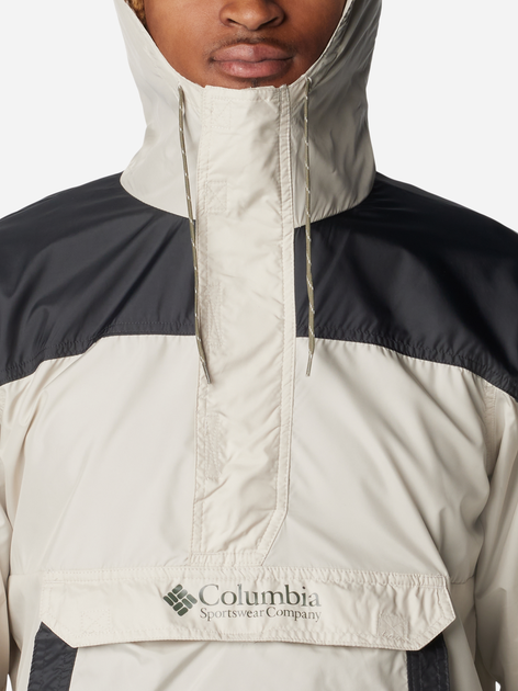 Kurtka wiatrówka męska Columbia Challenger II Windbreaker 2091001278 M Ecru/Czarna (195980993951) - obraz 4