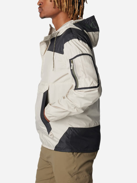 Вітровка чоловіча Columbia Challenger II Windbreaker 2091001278 XL Екрю/Чорна (195980994002) - зображення 3