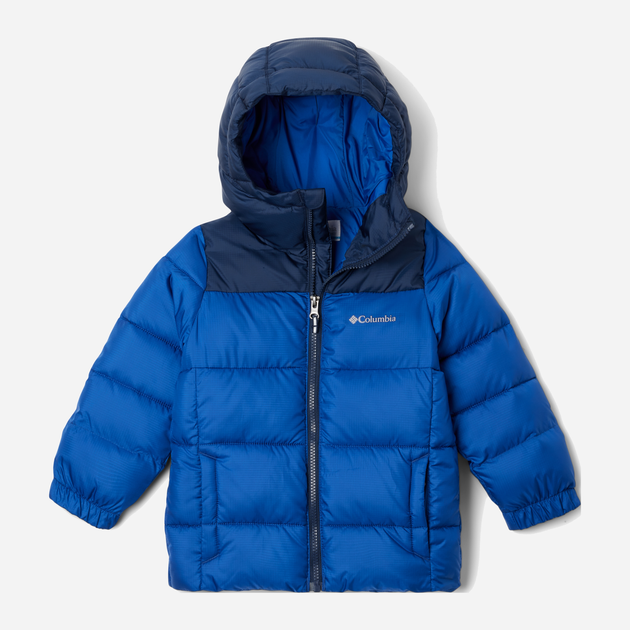 Дитяча зимова куртка для хлопчика Columbia Puffect Hooded Jacket 2096273433 86 Синя (195981109092) - зображення 1