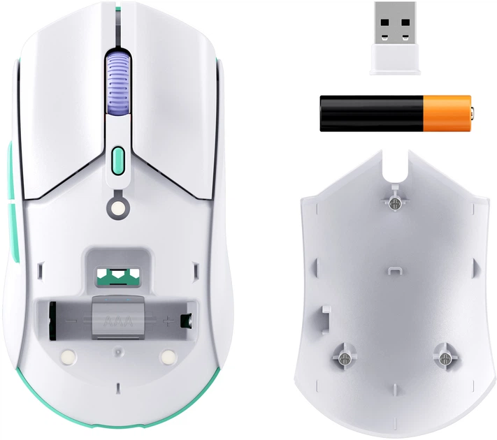 Mysz HyperX Pulsefire Haste 2 Core Wireless/Bluetooth White (8R2E7AA) - obraz 12