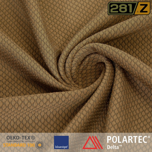 Футболка тактическая женская 281z Polartec Delta Coyote Brown XS - изображение 2