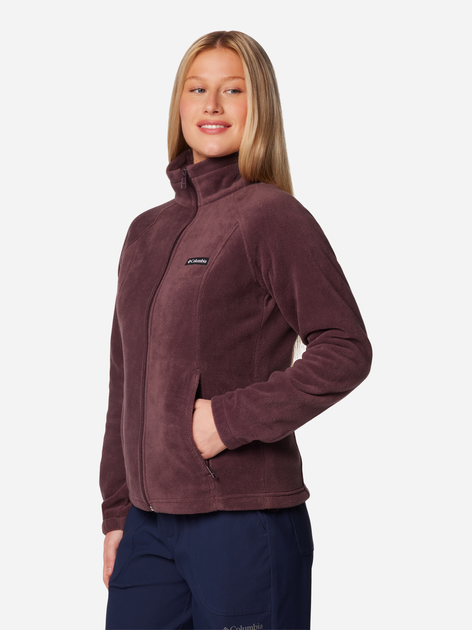 Bluza damska rozpinana streetwear Columbia Benton Springs Full Zip 1372111613 L Bordowa (195981471267) - obraz 4