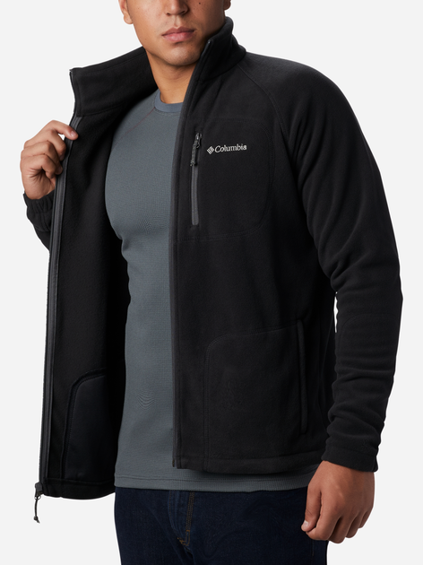 Толстовка на блискавці чоловіча Columbia Fast Trek II Full Zip Fleece 1420421010 XL Чорна (885491937680) - зображення 3