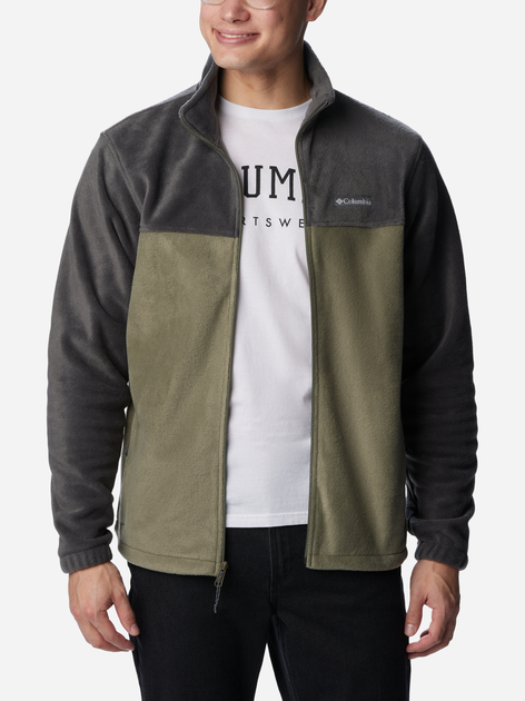 Bluza męska rozpinana streetwear Columbia Steens Mountain Full Zip 2.0 1476671024 XL Szary/Oliwkowy (193855461871) - obraz 3