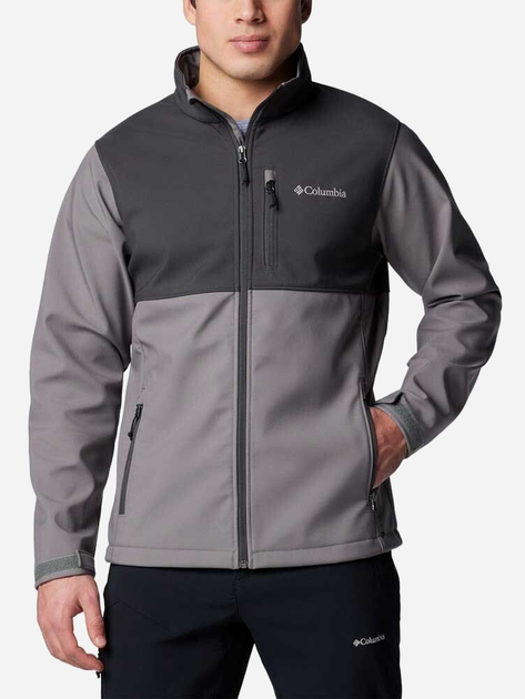 Kurtka wiatrówka męska Columbia Ascender Softshell Jacket 1556534024 L Szara (195981378443) - obraz 1