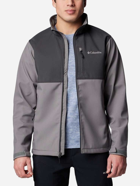 Вітровка чоловіча Columbia Ascender Softshell Jacket 1556534024 XXL Сіра (195981378429) - зображення 3