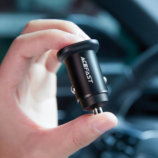 Ładowarka samochodowa Acefast B1 38W USB-C+USB-A Black (6974316280330) - obraz 7