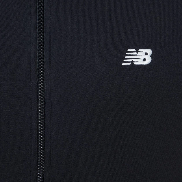 Толстовка на блискавці чоловіча New Balance Stacked Logo MJ41501 XL Чорна (197375352510) - зображення 7