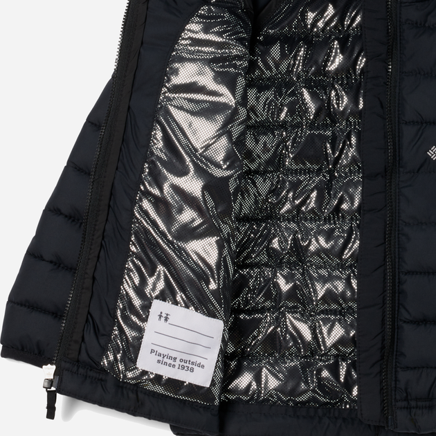 Kurtka dziecięca dla dziewczynki zimowa Columbia Powder Lite II Hooded Jacket 2090043010 116-122 cm Czarna (195981309881) - obraz 3